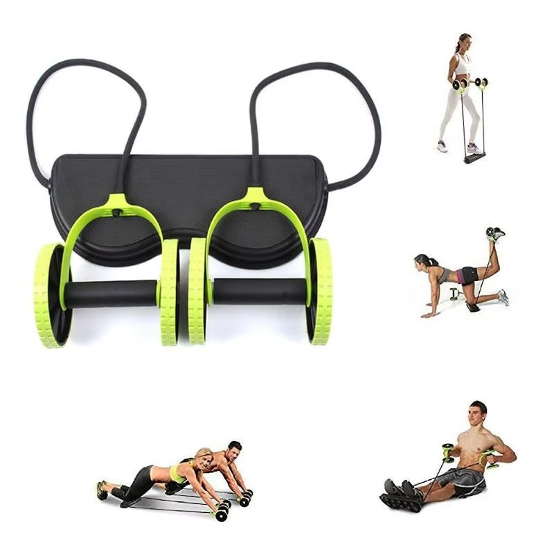 Ab Roller Resistance Band Workout System